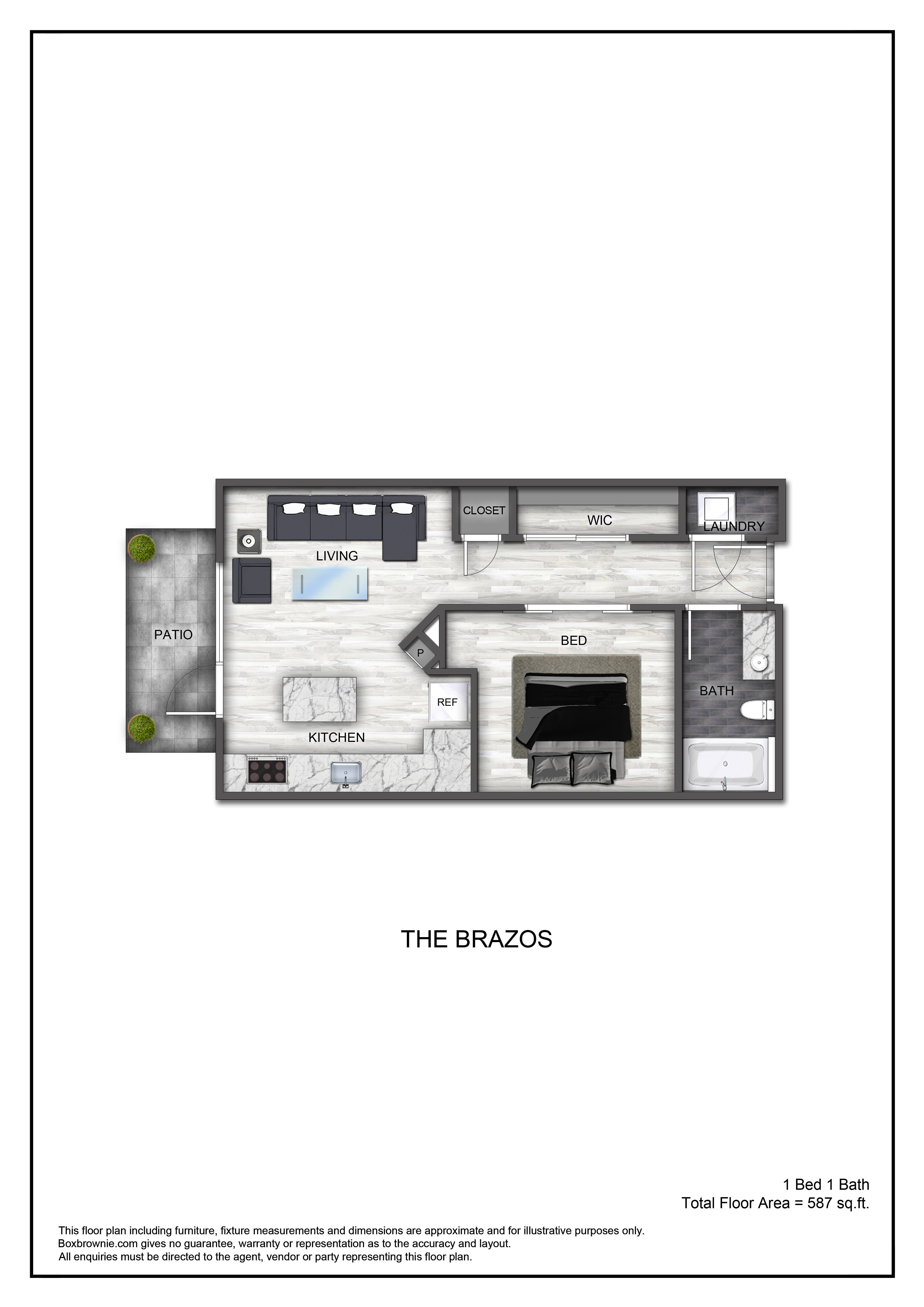 Floor plan layout diagram for A1